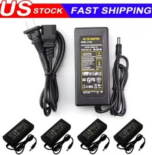 12V 5A 5 AMP 60W DC Power Supply Adapter Transformer LED Strip CCTV PC 5050 USA