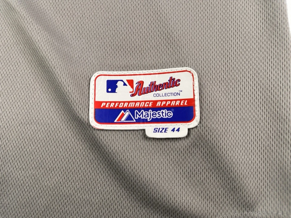 Omar Infante Kansas City Royals Jersey Gray Majestic Size 44 (Large) - Image 2 of 4