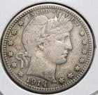 1914-D 25C Barber Quarter