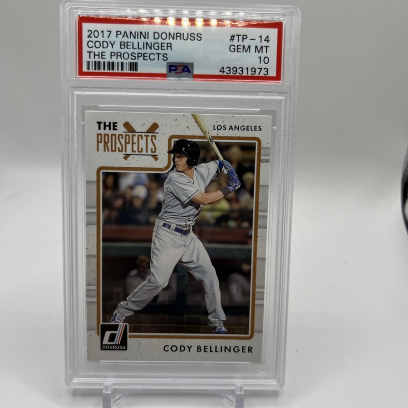 2017 Panini Donruss The Prospects Cody Bellinger RC #TP-14 PSA 10 gem Dodgers