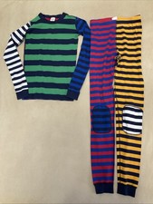 Hanna Andersson Pajama Set Long John Striped Colorful 160 Boys 14