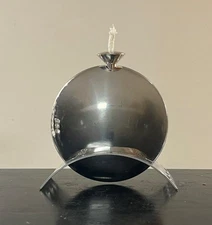 RARE / HTF Vintage Blomus Germany Art Deco Chrome Oil Lamp