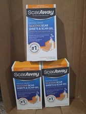 ScarAway Scar Treatment KitSilicone Scar Sheets and Scar Gel Exp 01/27 & 08/2028
