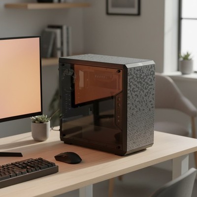 Compact MasterBox Q300L Mini-Tower Case - Adjustable I/O & Edge-to-Edge Panel