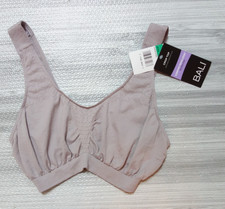 Bali Seamless Comfort Revolution Crop Top Gray Style 103J Size Large