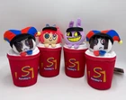 The Amazing Digital Circus Plush Pouch Fast food ver. Set of 4 Japan NEW