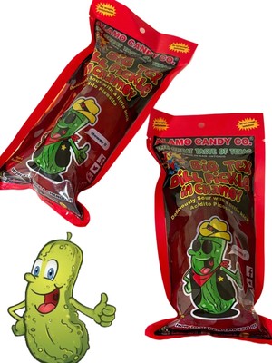 2X ALAMO Chamoy Pickle Sour Alamo Candy Co. Big Tex Dill JumboPickle