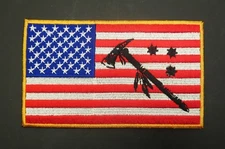 AUTHENTIC ONE7SIX EMBROIDERED US FLAG SOF TEAM PATCH STARS & TOMAHAWK USA O7S