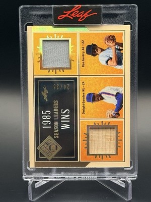 2025 Leaf Seasons In The Sun DWIGHT GOODEN + RON GUIDRY Game-Used Relic /35