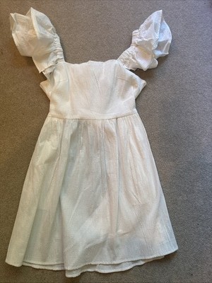 Darling Francesca s Boutique NWT White Sundress M with Bow In The Back 