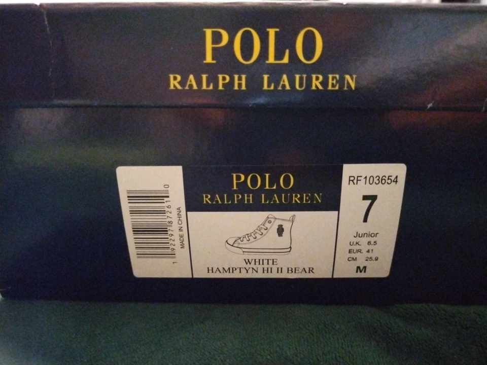 Polo Ralph Lauren Blanco Hamptyn Hi II Oso talla 7 Foto 3 de 4