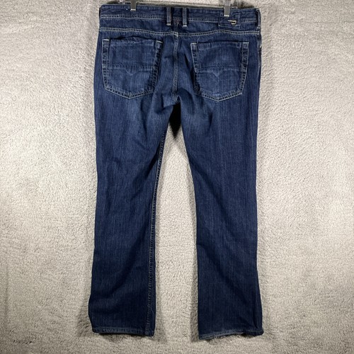 Jeans Diesel Zathan Bootcut Hombres 36 Azul Botón Mosca Rockabilly Americana Denim - Imagen 14 de 20