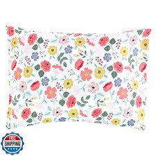 Hudson Baby Unisex Baby Cotton Toddler Pillow Case, Modern Botanical, One Siz