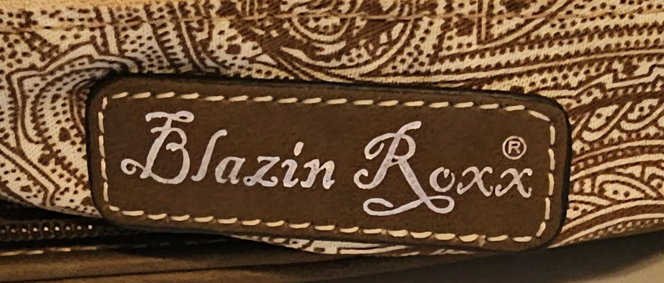 Bolso de Mano Blazin Roxx Todo Cuero Ocultar y Llevar Lg Estilo Occidental Foto 4 de 4