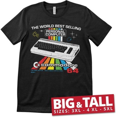 COMMODORE/C64 T-Shirt C64 Personal Computer Big & Tall T-Shirt LN-1-COM006-H61-2