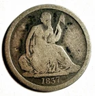 1837-P Seated Liberty Half Dime - No Stars