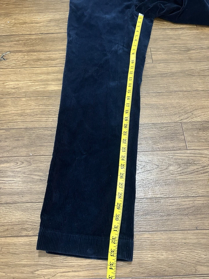 Pantalones chinos vaqueros vintage de terciopelo azul Polo Ralph Lauren para hombre talla 36x34 Foto 2 de 4