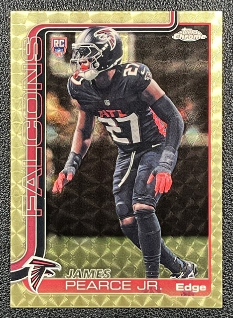 1/1 James Pearce Jr. 2025 Topps Chrome #351 Rookie Superfractor RC 1/1 Falcon