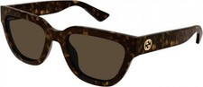 NEW Gucci GG 1578S Sunglasses 002 HAVANA 100 AUTHENTIC