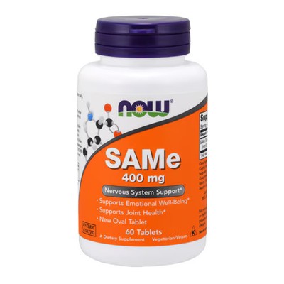 2 X NOW SAMe Nervous System Support -- 400 mg - 60 Tablets