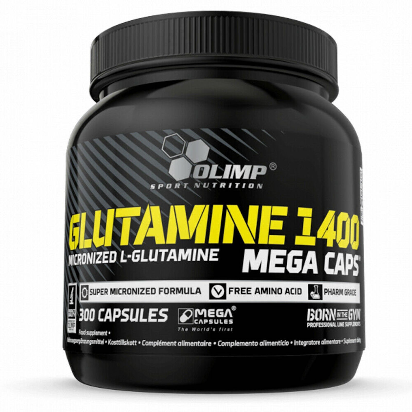 Olimp Glutammina 1400 Mega Caps 300 cps - Integratore Anti-Catabolico