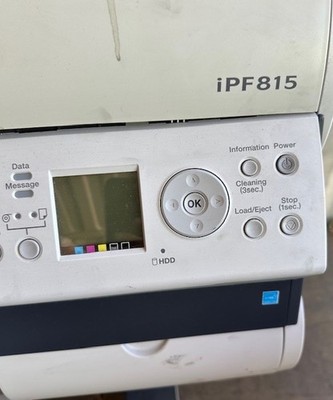Canon iPF815 Printer, Functional, Dry Print Head