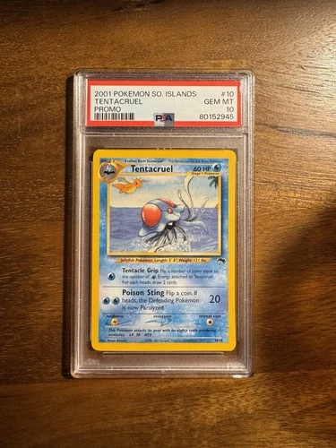 Pokemon TCG 2001 Southern Islands Tentacruel 10/18 Promo Regular PSA 10