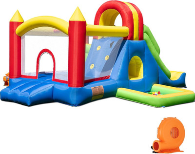 Large Bounce House for Big Kids   Inflatable Playground with Tall Slide, Climbin