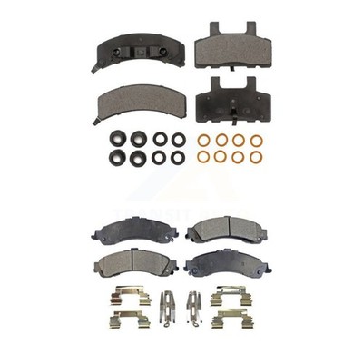 Positive Plus KPF-100296 Brake Pad Sets 4-Wheel Set Front & Rear for GMC Yukon