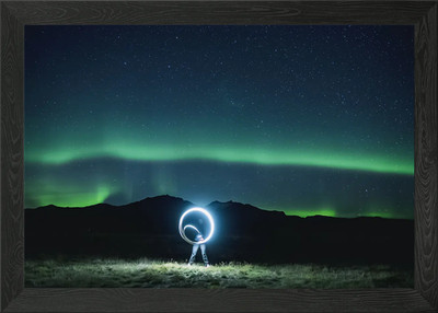 Aurora Lights 57 Framed Wall Art Poster Canvas Print Picture