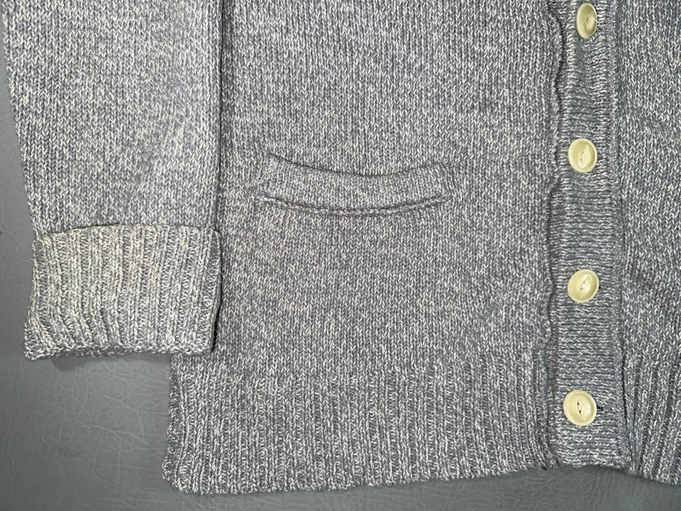 Cárdigan suéter bolsillos Denim & Supply Ralph Lauren gris medio jaspeado para hombre Foto 3 de 4