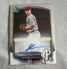 Gage Wood Bowman Chrome 2025 Auto
