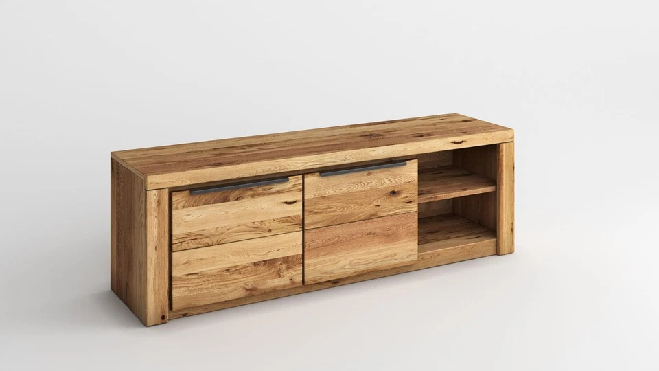 TV-Board Lowboard Kommode Unterschrank 2546 Greta Eiche teilmassiv geölt 160 cm