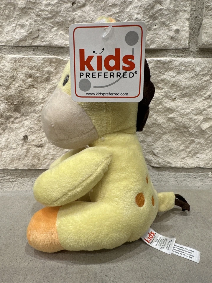 S) Juguete de peluche amarillo de 7" nuevo con etiquetas para niños jirafa preferida bebé Lovey Foto 2 de 4