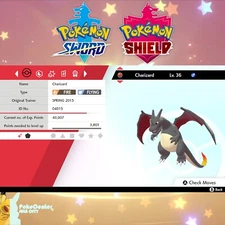 ✨ Shiny Charizard ✨Event Spring 2015 ✨ Pokemon Sword & Shield ✨ UNTOUCHED