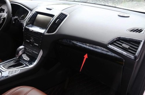 2015-23 Instrument Strip Trim Black Wood Grain Fit For Ford Edge Central Console - Bild 4 von 4