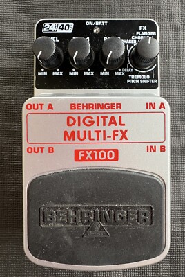 BEHRINGER DIGITAL MULTI-FX FX100 Guitar Effects Pedal Multi Effects Unit