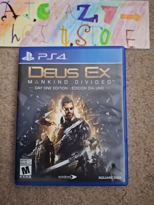 Deus Ex: Mankind Divided Day One Edition Playstation 4 / Fast Shipping