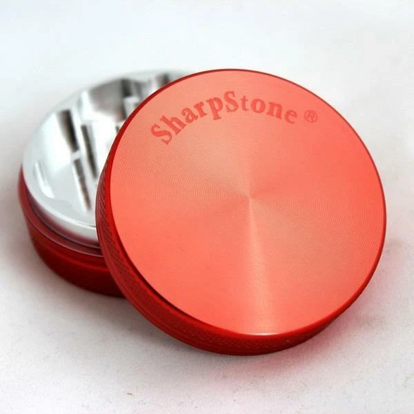 Sharpstone BURGUNDY RED 2.2" - 2 Piece Hard Top Herb / Spice Grinder AUTHENTIC