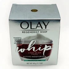 olay regenerist whip light as air fragrance free moisturizers 1.7oz scuffed box