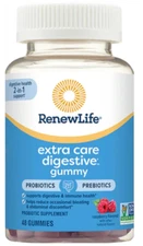 3 pack Renew Life Extra Care Digestive Prebiotic and Probiotic Gummies 48 Each
