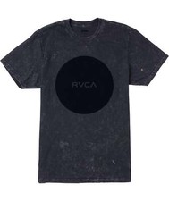 RVCA Men's S/S T-Shirt MOTORS SHOCK - KVCY Black Tie Dye - Medium - NWT