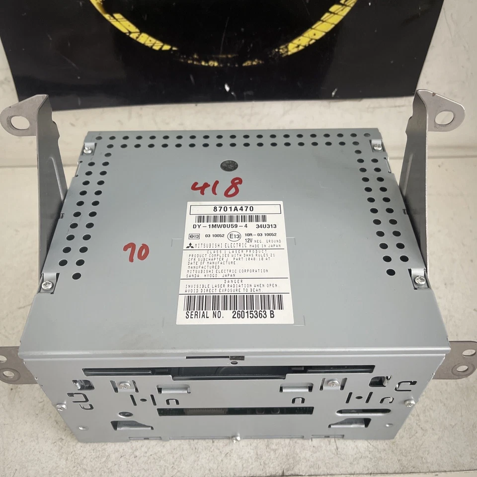 Mitsubishi LANCER ASX OUTLANDER  Radio CD DY1MW0U59-4 10R-0310052 8701A470 - Bild 2 von 4