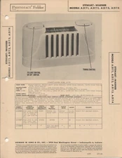 STEWART-WARNER A51T1, A51T2, A51T3, A51T4 Sams Photofact 1947, 4 pages, NOS