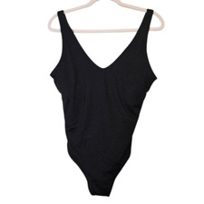 Athleta womens one piece swimsuit, black. Size L.  814