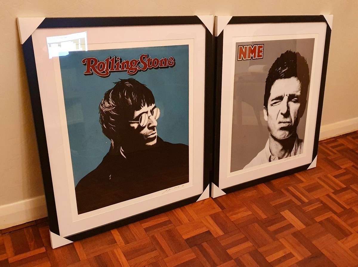 Oasis print - Liam Noel Gallagher brothers poster artwork