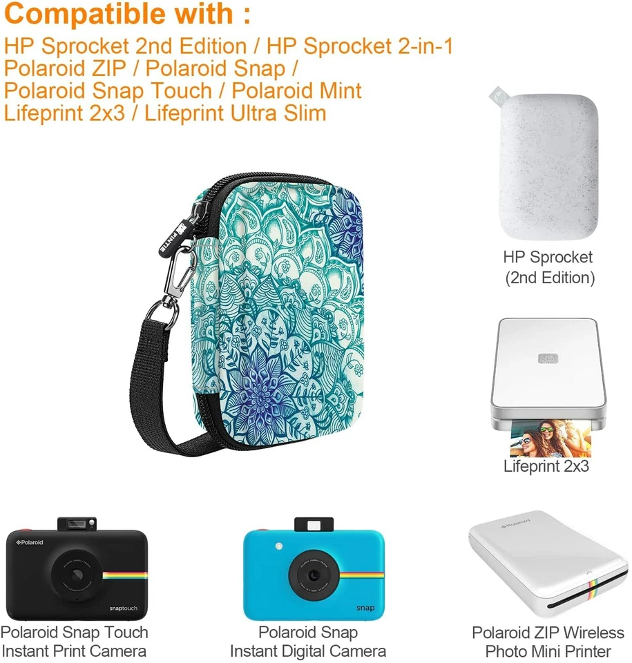 Protective Case for HP Sprocket Portable Shockproof Hard Shell Carrying Case - Image 2 of 4