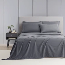 Bed Sheets Set, 1800 Series Soft Microfiber 16 Inches Deep Pocket 4 Piece Queen 