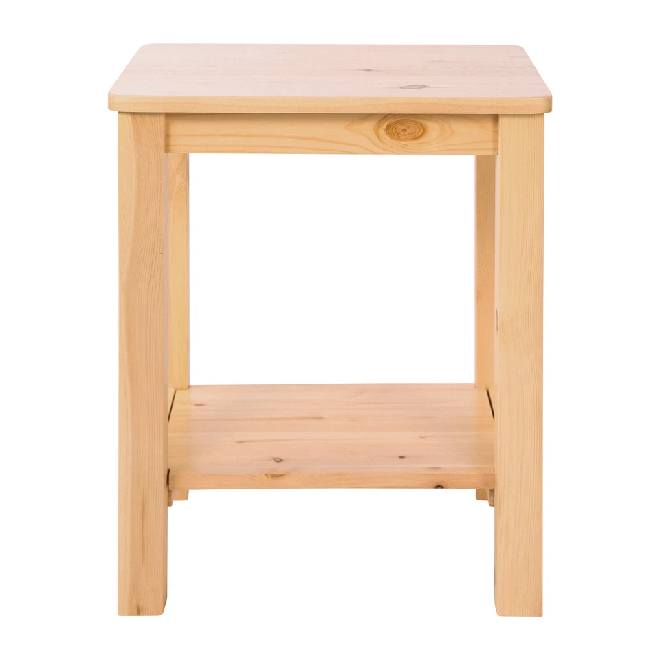 Hocker Sitzhocker Holzhocker 2er Set Kiefer Holz 47 cm hoch Stauraum Homestyle4u - Bild 3 von 4