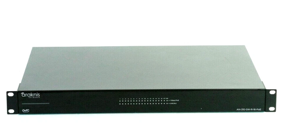 Araknis Networks 16 Port L2 Gigabit Switch W PoE+ AN-310-SW-R-16-POE o32 - Image 4 of 4